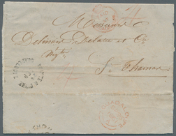 Dänisch-Westindien: 1861. Stampless Envelope Addressed To Saint Thomes, Danish West Indies Written F - Denmark (West Indies)