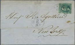Dänisch-Westindien: 1867 Folded Cover To New York Via Danish West Indies Carried By The United State - Denmark (West Indies)