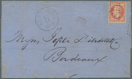 Dänisch-Westindien: 1868. Envelope Addressed To France Written From St. Thomas Dated '23rd Nov 68' B - Denmark (West Indies)