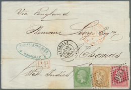 Dänisch-Westindien: 1872. Envelope Addressed To The Danish West Indies Bearing 'Napoleon' Yvert 20, - Denmark (West Indies)