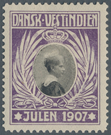 Dänisch-Westindien: 1907, Jul-Stamp Unused With Hinge And Original Gum, Very Rare! - Danimarca (Antille)