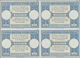 Dahomey: 1961. International Reply Coupon 40 Francs CFA (London Type) In An Unused Block Of 4. Issue - Benin - Dahomey (1960-...)