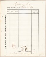 1879 Postformular Mit Österreichischem Constantinopel Stempel; Serbisches Konsulat - Brieven En Documenten