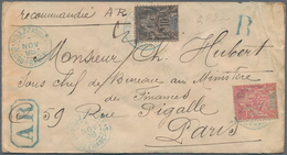 Französisch-Kongo: 1899. Registered And Advice Of Receipt Envelope (part Backflap Missing) Addressed - Other & Unclassified