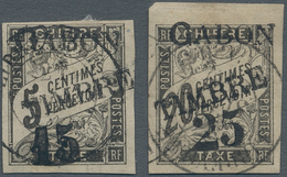 Gabun: 1889, Postage Stamps: Postage Due Stamps Of The French Colonies (General Issue) With Three-li - Nuevos