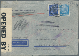 Goldküste: 1939. Air Mail Envelope Addressed To 'Accra, Internment Camp, Gold Coast' Bearing Germany - Costa De Oro (...-1957)