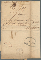 Grenada: 1815. Stampless Envelope (re-folded For Display) Written From Grenada Dated 'St George Dece - Grenade (...-1974)