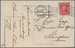 Hawaii: 1908, US 2 C. Washington Tied Flag Machine "HONOLULU NOV 23 08" To TKK Card Showing Fuji/che - Hawaï