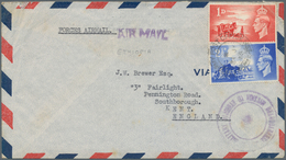 Italienisch-Ostafrika - Britische Besetzung: 1948. Air Mail Envelope Headed 'Forces-Mail' And Writte - Afrique Orientale Italienne