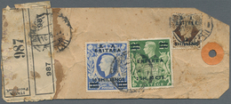 Italienisch-Ostafrika - Britische Besetzung: 1950. Registered Parcel Tag Addressed To France Bearing - Africa Oriental Italiana