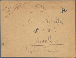 Kamerun: 1917. Stampless Envelope Endorsed 'F.M.' Written From The 'Depot D'loles, Douala' Dated '19 - Cameroon (1960-...)