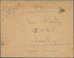 Kamerun: 1917. Stampless Envelope Endorsed 'F.M.' Written From The 'Depot D'loles, Douala' Dated '19 - Camerun (1960-...)