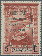 Kap Verde: 1939, World Exhibition, 5e. Red-brown/black Unmounted Mint (dull Gum Spot). - Isola Di Capo Verde