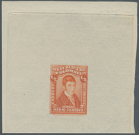 Kolumbien: 1917, Single Proof By Perkins And Bacon C. 1/2 C. Orange Instead Of Yellow. - Colombia