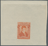 Kolumbien: 1917, Single Proof By Perkins And Bacon C. 1/2 C. Orange Instead Of Yellow. - Colombie