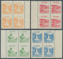 Kolumbien: 1943, Country Scenes Aimail Issue Four Different Values 10c. Orange To 30c. Blue In Margi - Colombia