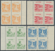 Kolumbien: 1943, Country Scenes Aimail Issue Four Different Values 10c. Orange To 30c. Blue In Margi - Kolumbien