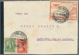 Kolumbien - Ausgaben Der Compania Colombiana De Navegacion Aérea: 1919, 10c. Vermilion Airmail Stamp - Colombia