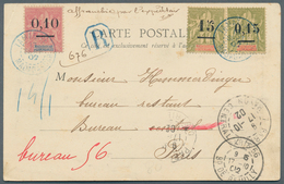 Madagaskar: 1902. Registered Picture Post Card To Paris Bearing Yvert 53, 0.10 On 50c Rose And Yvert - Other & Unclassified