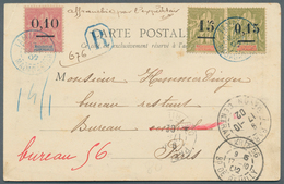 Madagaskar: 1902. Registered Picture Post Card To Paris Bearing Yvert 53, 0.10 On 50c Rose And Yvert - Andere & Zonder Classificatie