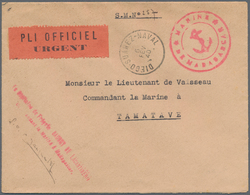 Madagaskar: 1940. Stamp-less Envelope Addressed To The 'Commandant De Vaisseau La Marine A Tamatave' - Altri & Non Classificati