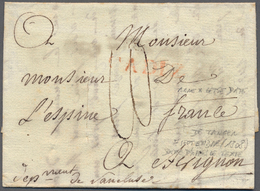 Marokko: 1808. Stampless Envelope Written From Tangier Dated '7th Sept' (1808) Addressed To France C - Ongebruikt