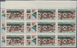 Mauretanien: 1962, Summer Olympics Rome Definitives With Prepared But UNISSUED SMALL And LARGE Opts. - Mauritanië (1960-...)