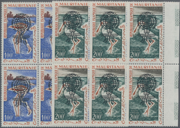 Mauretanien: 1962, Battle Against Malaria Bird Definitives 100fr. And 200fr. With Prepared But UNISS - Mauritania (1960-...)