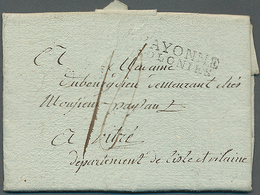 Mauritius: 1810. Stampless Envelope Written From Isle De France Dated '18th Jan 1810' Addressed To V - Mauritius (...-1967)