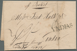Mexiko: 1833. Stampless Envelope (fold) Written From Vera Cruz Dated '25th Feb 1833' Addressed To Lo - Messico