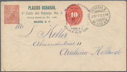 Mexiko - Ganzsachen: 1893, 10 C. Stationery Envelope Imprinted "PLACIDO OCHARAN - MEXICO D. F." With - Mexique