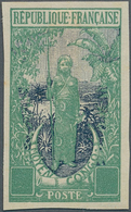 Mittelkongo: 1907, Definitives "Pictorials", Design "Native Woman", Imperforate Proof In Colour "gre - Other & Unclassified