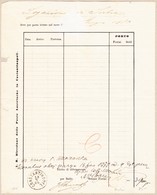 1880 Postformular Mit Österreichischem Constantinopel Stempel; Serbisches Konsulat, Kleine Mängel - Briefe U. Dokumente