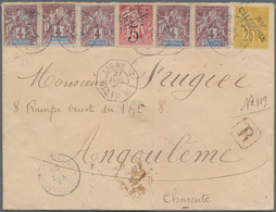 Neukaledonien: 1894. Registered Envelope (vertical Fold) Addressed To France Bearing New Caledonia Y - Covers & Documents