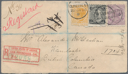 Neuseeland: 1896. Registered Envelope Addressed To Camula Bearing SG 217, ½d Black, SG 219, 2d Lilac - Other & Unclassified