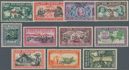 Neuseeland - Dienstmarken: 1940, Centennial Issue Optd. 'Official' Complete Set Of 11, Mint Lightly - Servizio