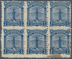 Neuseeland - Staatliche Lebensversicherung: 1902 Life Insurance 1d. Blue, Watermark Mult NZ Over Sta - Oficiales