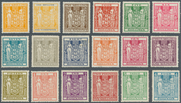 Neuseeland - Stempelmarken: 1931/1952 (ca.), Postal Fiscal Coat Of Arms 18 Different Values 1s3d. To - Steuermarken/Dienstmarken