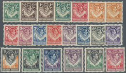 Nord-Rhodesien: 1938/1952, KGVI Definitives Complete Set Of 21, Mint Hinged, SG. £ 250 - Rhodesia Del Nord (...-1963)