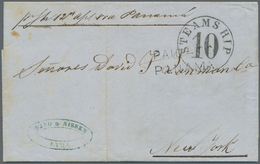 Peru: 1857, Entire Letter From LIMA, Dated April 11th 1857, Sent Via Transit Panama To New York, On - Perú