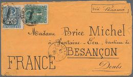 Peru: 1882 Cover From The OCCUPIED LIMA To Besançon, France Via Panama And Calais, Franked By CHILE - Peru