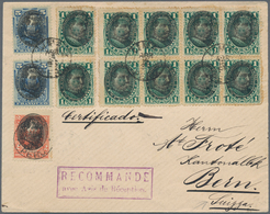 Peru: 1896, Registered Letter With Return Receipt Request From LIMA To Berne. Franked With Interesti - Perù