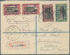 Ruanda-Urundi - Belgische Besetzung Deutsch-Ostafrika: 1917. Registered Envelope Addressed To London - Covers & Documents