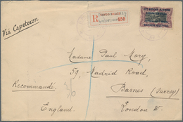 Ruanda-Urundi - Belgische Besetzung Deutsch-Ostafrika: 1918 Registered Envelope (tear At Top) Addres - Covers & Documents