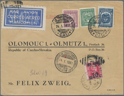 SCADTA - Ausgaben Für Kolumbien: 1931, 10 C Red-brown And 15 C Green Airmail Stamps And Colombia 8 C - Colombie