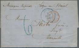 Senegal: 1860/1862, Lot Of Two Stampless Covers From GOREE: 1860 Complete Letter Dated 18.2. To Bord - Otros & Sin Clasificación