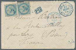 Senegal: 1870. Envelope Written By The Captain Of The Regiment At St Louis Addressed To France Beari - Altri & Non Classificati