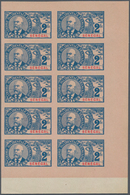 Senegal: 1906, Definitives 2fr. "Governor Ballay", Imperforate Block Of Ten, Ungummed Paper. Maury 4 - Other & Unclassified