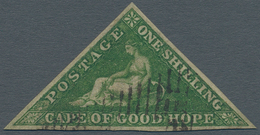 Kap Der Guten Hoffnung: 1855-63 1s. Bright Yellow-green, Used And Cancelled By Part Strike Of "CGH" - Cape Of Good Hope (1853-1904)