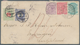 Natal: 1884. Envelope Addressed To Switzerland Bearing Natal SG 97, ½d Green, SG 99, 1d Rose (little - Natal (1857-1909)